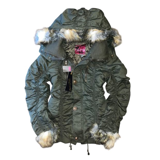 예약) DIG DEEP 디그딥 셔링퍼탈부착 패딩야상 펑크갸루y2k