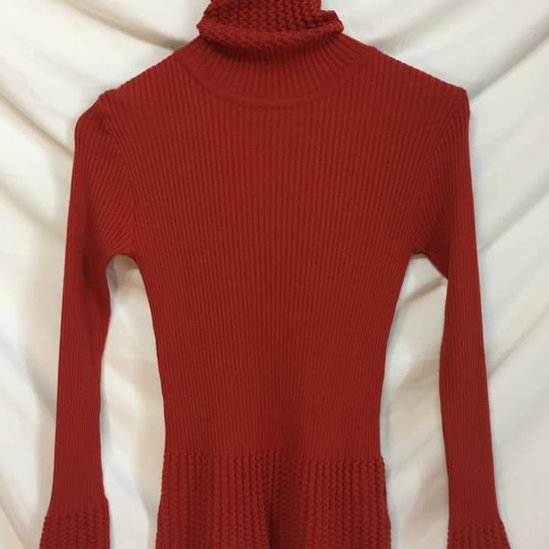 골지 디테일 목폴라