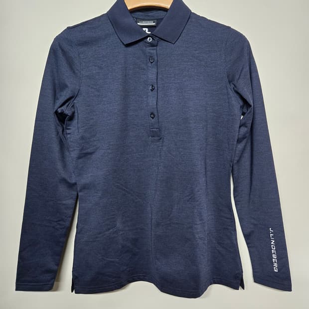 J.Lindeberg 제이린드버그 여성 긴팔 폴로 셔츠 네이비M