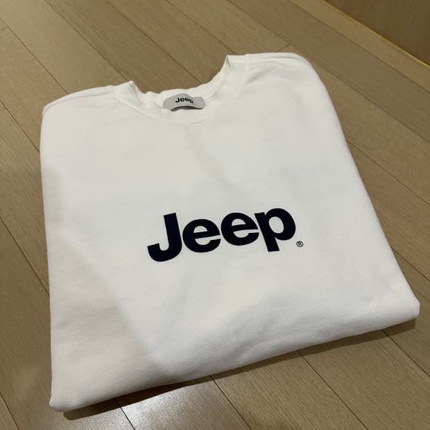 지프 맨투맨 화이트 95(M) 기모X