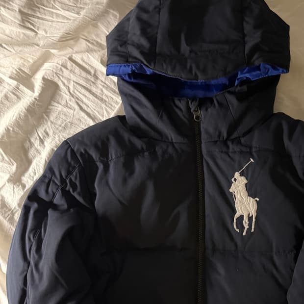 폴로 빅포니 패딩 네이비 