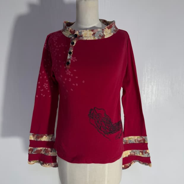 gouk 오리엔탈 롱슬리브 y2k 오즈온 