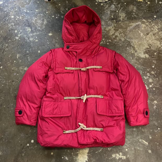 HAE 146 토글단추 오버핏 구스다운 패딩점퍼 떡볶이단추 남여공용