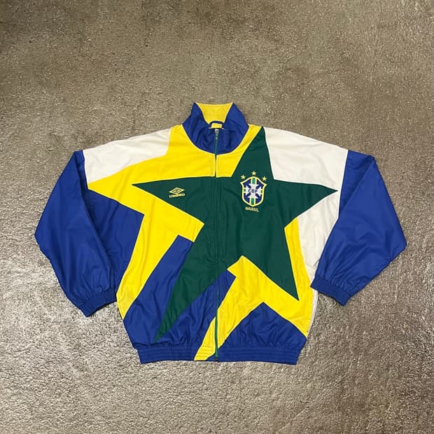 90s Umbro 브라질 국대 트랙 자켓 (105)