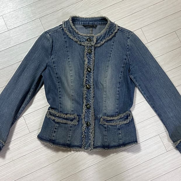 여성 빈티지 청자켓