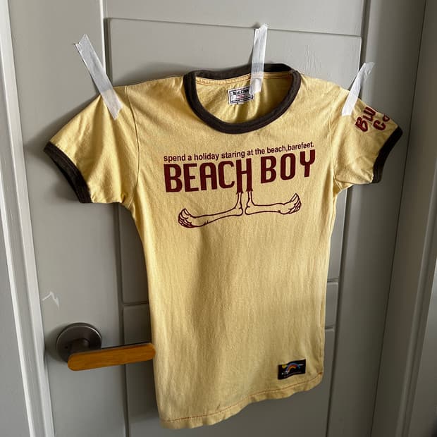 BLUE CORN BEACH BOY 링거 티셔츠