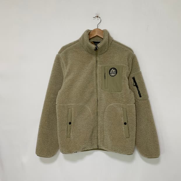 디스커버리 플리스 자켓 후리스 집업 베이지 100 남녀공용 신칠라st