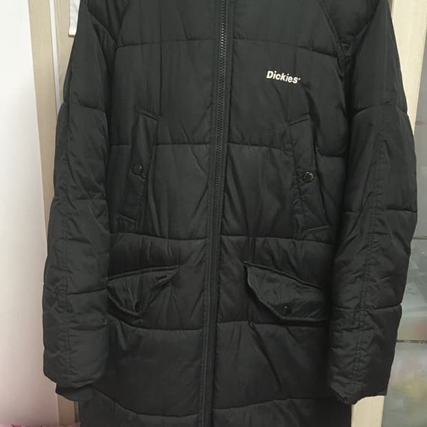 디키즈 남녀공용 롱패딩 블랙