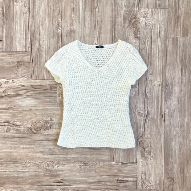 lNED 모헤어 크림 스웨터