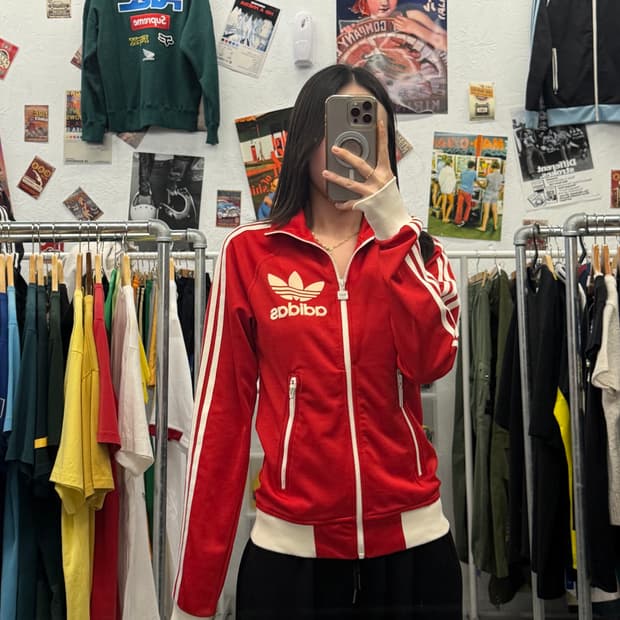 아디다스 유로파 흰빨 트랙탑 져지 xs