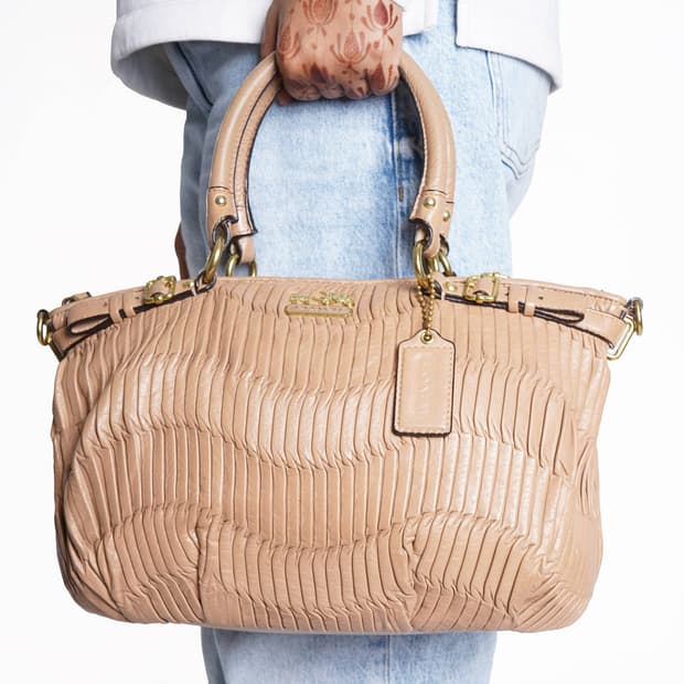 Coach madison gathered leather bag