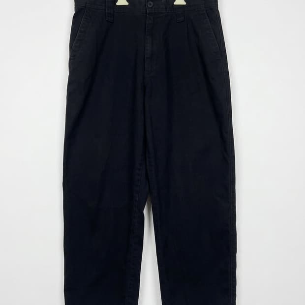 Uniqlo U라인 와이드핏 치노팬츠 블랙 82cm