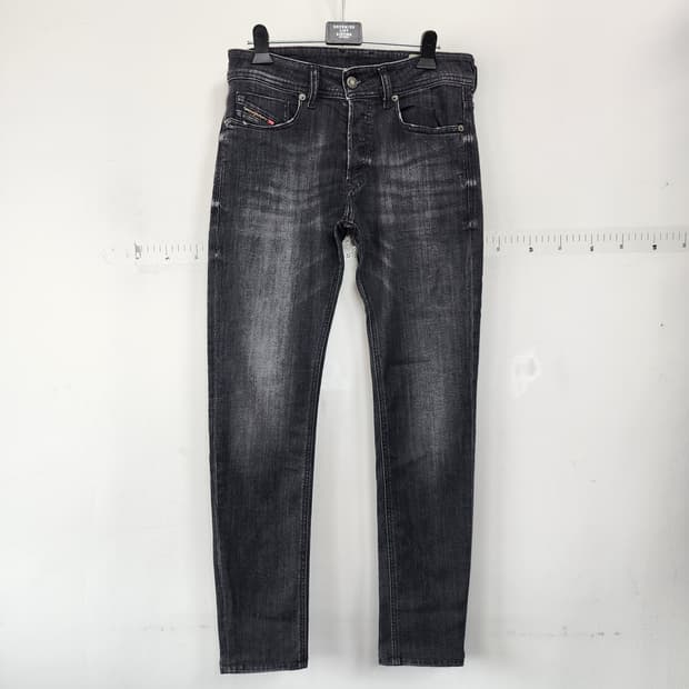 디젤 블랙 워싱 데님 청바지