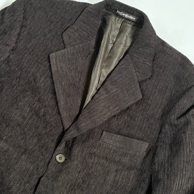 90’s 입생로랑 코듀로이 빈티지 블레이저 자켓