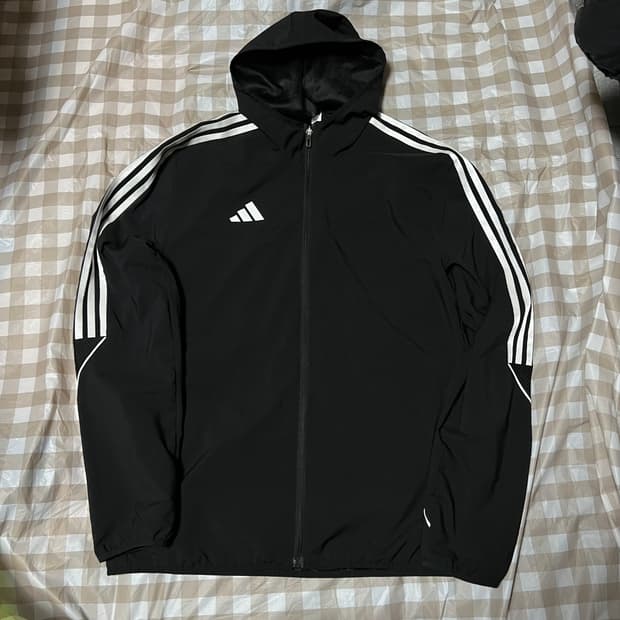 아디다스 티로 윈드브레이커 L 블랙 검정 바람막이 바막 트레이닝복