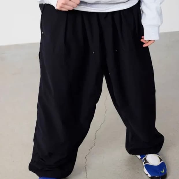 BEAMS EASY PANTS 빔즈 와이드 이지팬츠