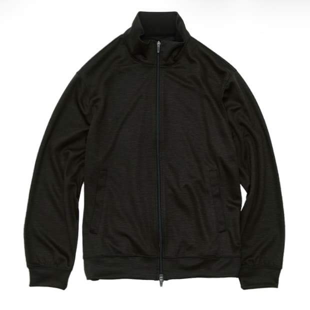 폴리테루 휴먼인덱스 휴먼 스트라이프 트랙 탑 자켓 카키 블랙