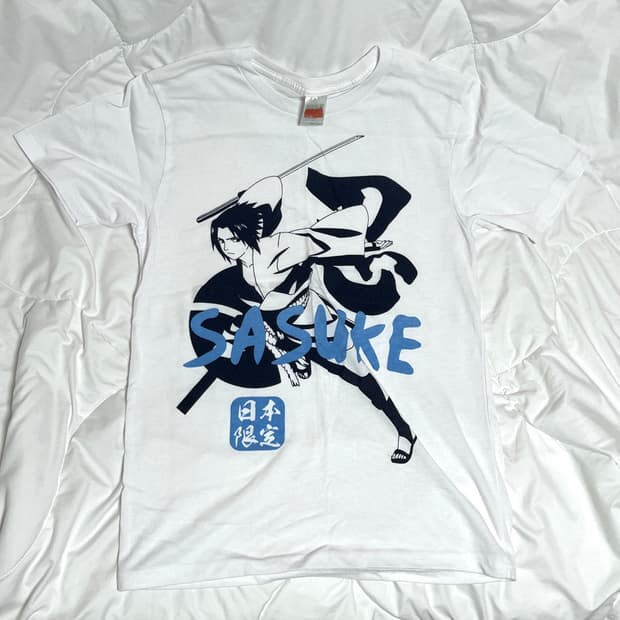 나루토 사스케 보틀 티셔츠