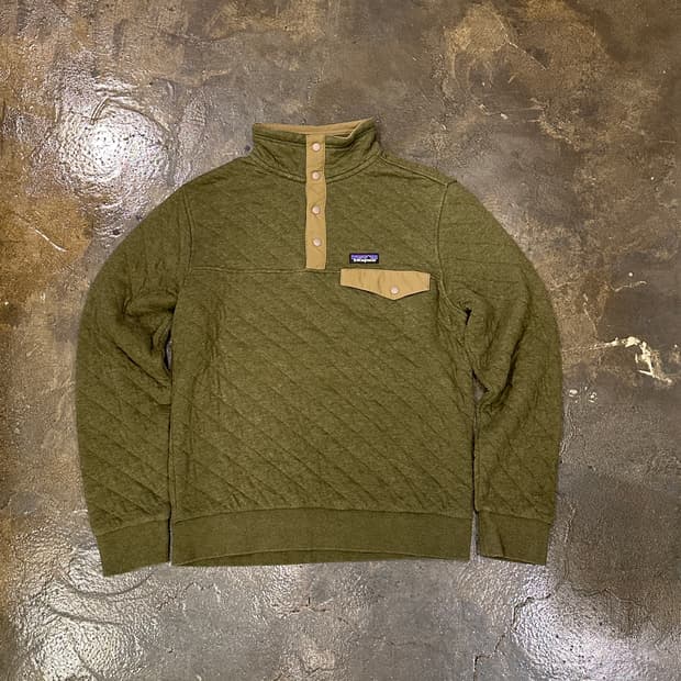파타고니아 Organic Cotton Quilt Snap-T 플리스 S