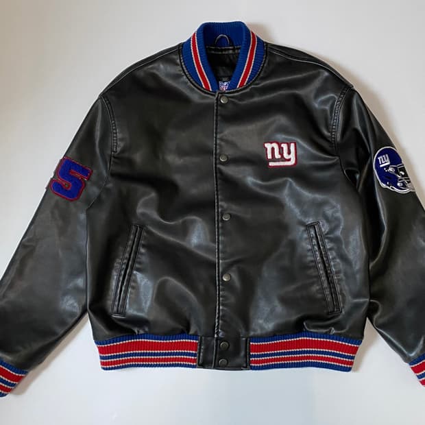 ZARA X NFL 뉴욕 자이언츠 바시티 자켓
