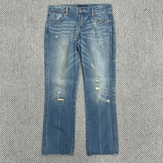 랄프로렌 워싱 데미지 데님팬츠 v0908