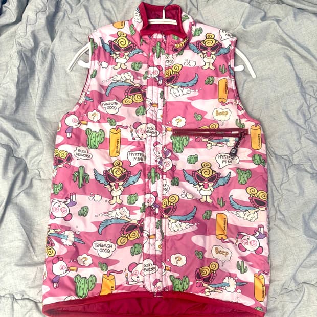 히스테릭 글래머 리버시블 베스트 패딩