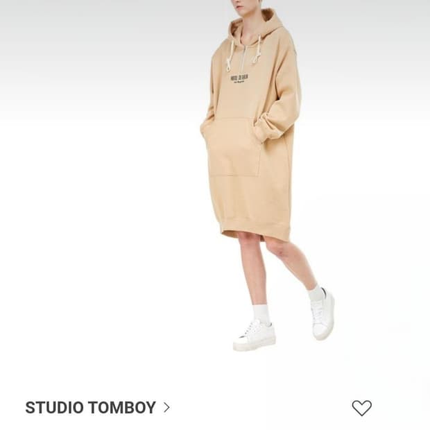 스튜디오톰보이 후드기모 언발원피스 FF