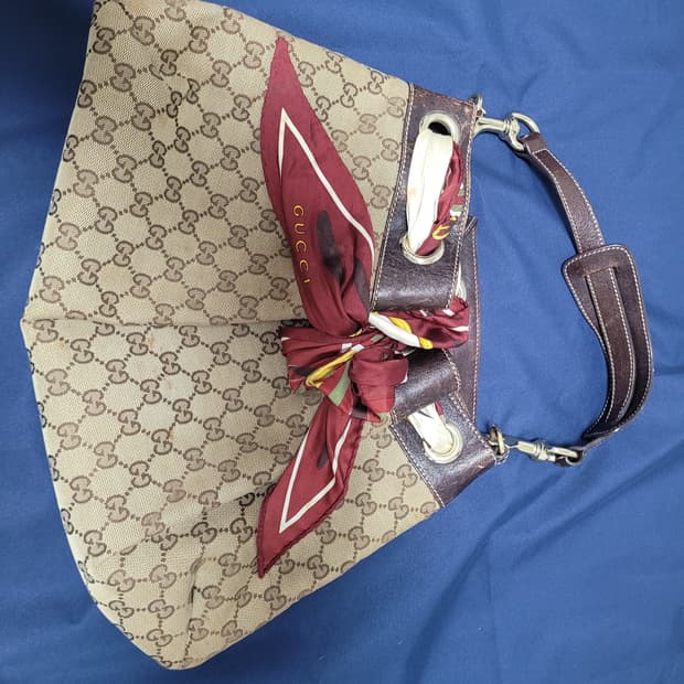 (정품)구찌 토트백+구찌 스카프