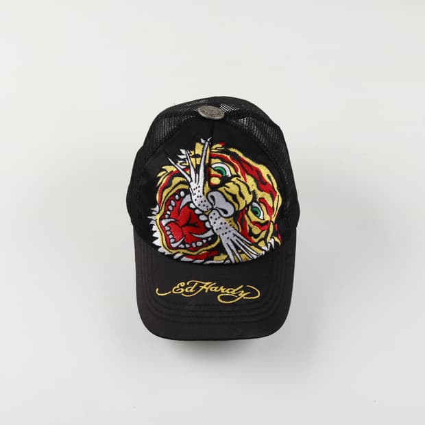 에드하디 타이거 자수 트러커 볼캡