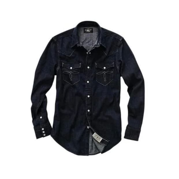 RRL 더블알엘 웨스턴 데님 셔츠 린스 XL