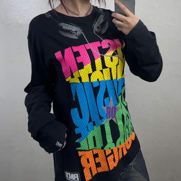 jpn 키치 기믹프린팅 롱 슬리브
