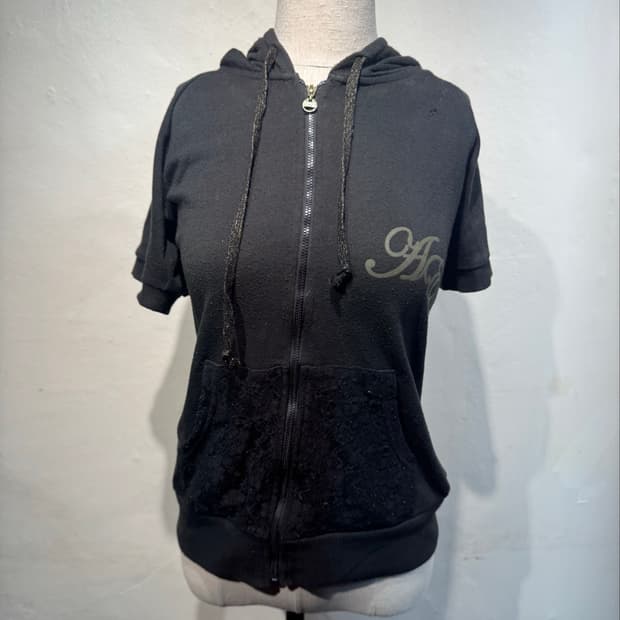  “SUNBLAZE” Lace point hood zipup  