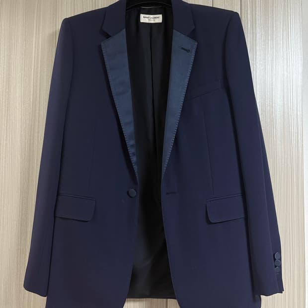 생로랑 네이비 블레이저