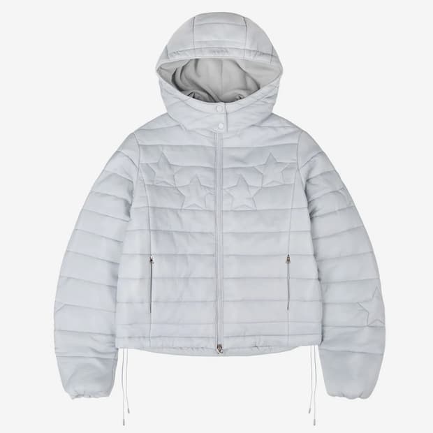 STAR PADDED JACKET [LIGHT GREY] 패딩 자켓