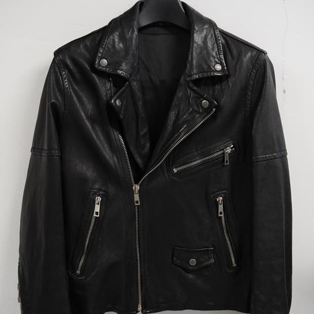 [N][100]베지터블 워싱 라이더 자켓