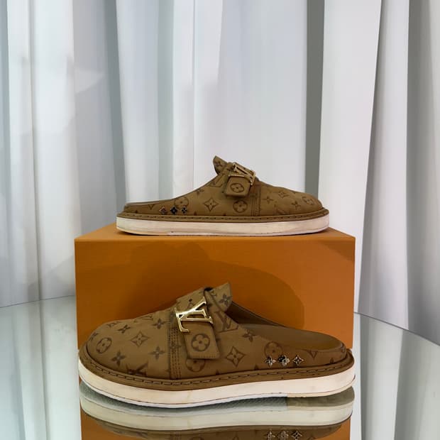 (8) 루이비통 LV 이지 뮬 모노그램 베이지 