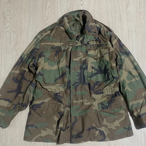 80s us army m65 필드자켓 카모플라쥬