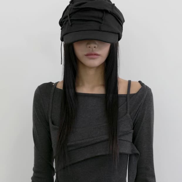 플레어업 모자 soi draped cap 마도로스캡 블랙