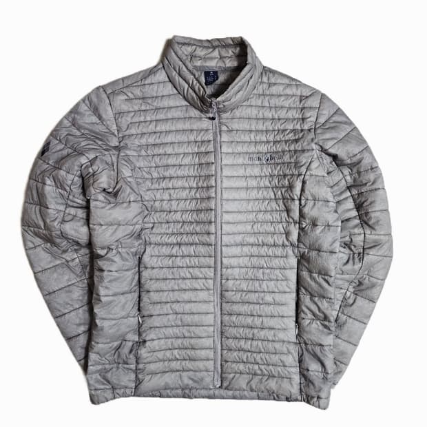 몽벨 경량 구스 다운 패딩 M (95) 실버 그레이