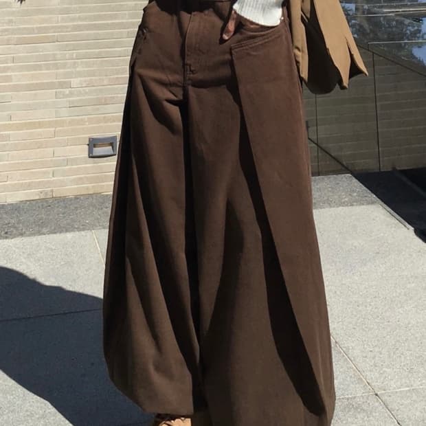 아르타시 브라운 벌룬팬츠