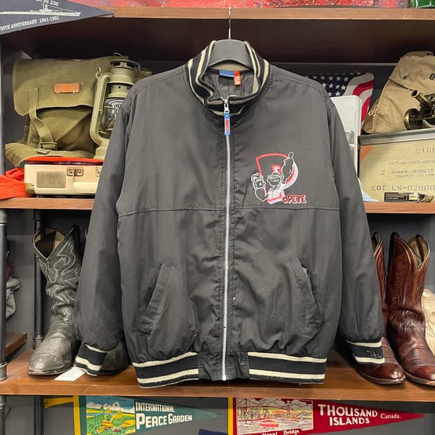 90s 오리지널 뽀빠이 후면 프린팅 자켓