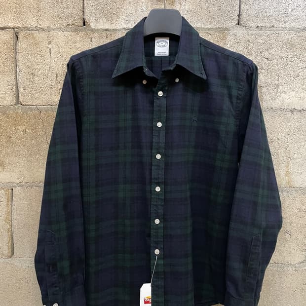 브룩스 브라더스 블랙와치 체크 셔츠 