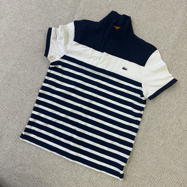 5 라코스테 스트라이프 폴로 셔츠 0407D