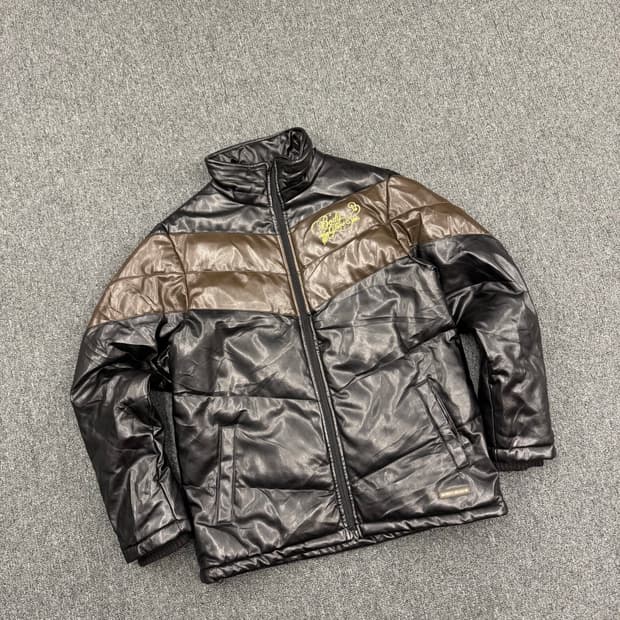 Body Glove 빈티지 투웨이 레더 가죽 패딩