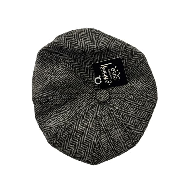 스투시 00's 헤링본 뉴스보이캡 그레이