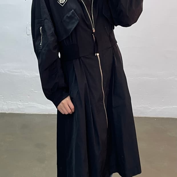 럭키슈에뜨 블랙 롱 자켓 36