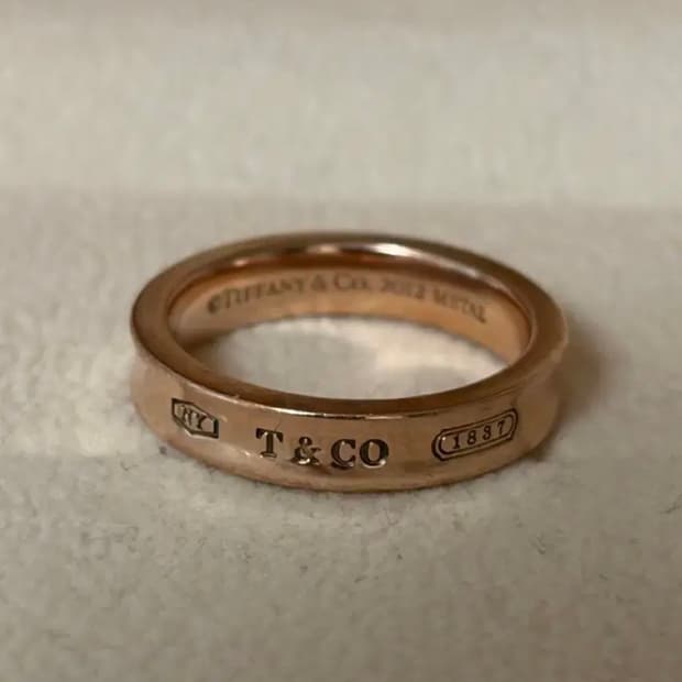 티파니앤코 1837 로즈골드 링