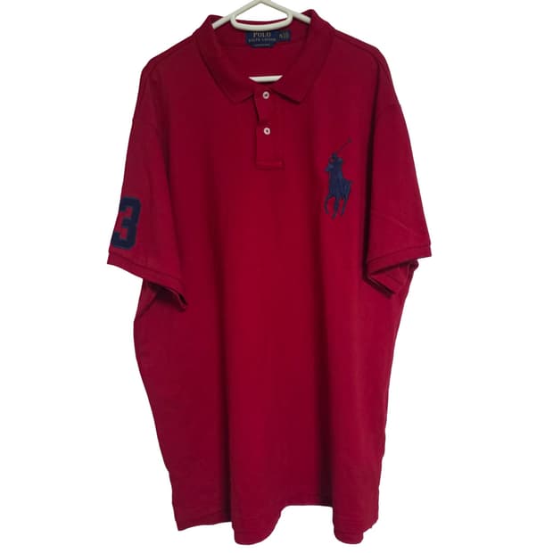 폴로 랄프로렌 레드 빅포니 치프키프 카라티 (2XL)