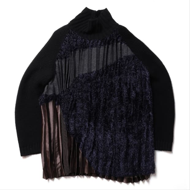 컬러 Kolor Textured Pleated Knit 

