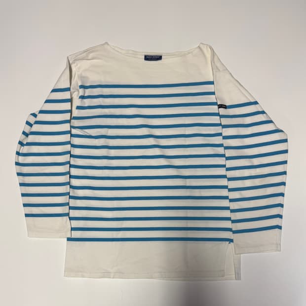 정품 여성 세인트제임스 귀여운 스트라이프 긴팔티 S ~ M